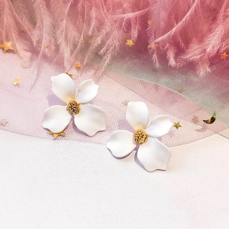 STAR PRODUCT! 2021 New Designs Earrings Women Jewelry Wholesale COLORFUL Flower  Hoop Earrings Fashion Earring women
