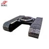Steel track chassis Steel mini crawler undercarriage with Slew bearing