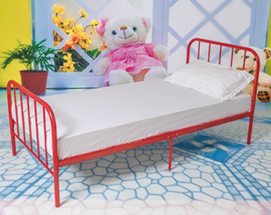 Steel tube single bed with KD design