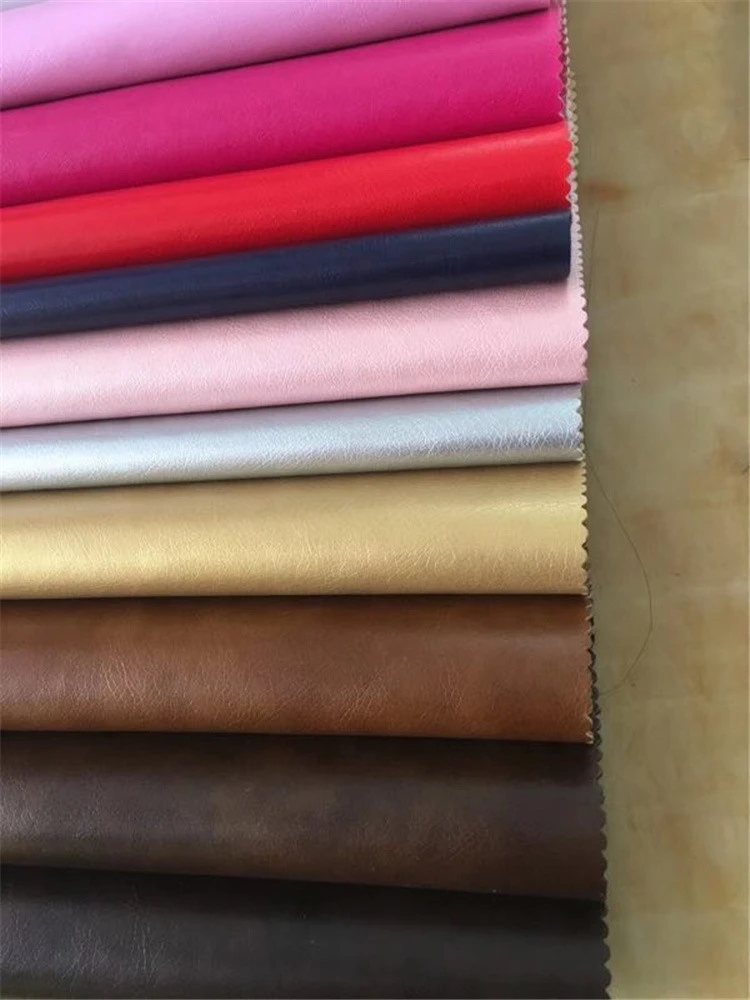 Stocklot 12 colors cow skin PU synthetic leather for electronic product packing and bag material