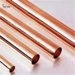 Straight ASTM C10100 C10200 Copper Tube / Copper Pipe