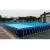 Import Summer amusement park rectangular metal frame inflatable square swimming pool intex frame pool for sale from China
