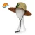 Import Summer Club Sun Palm Tree Printing Lifeguard Custom Straw Hat from China