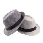 Summer Fashion Cheap Splicing Mesh Cuban Men Beach Sun Paper Straw Hat