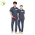 Import summer men custom work shirt with logo workshop auto mechanic mechanic workwear shirt uniform from China