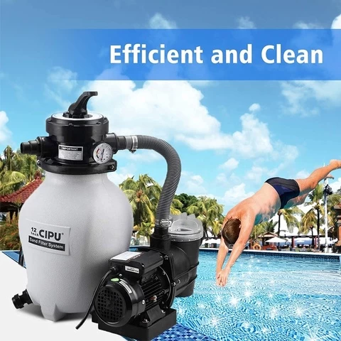 Swimming pool equipment sand filter pump system garden portable installation above ground  pool sand filter pump combina