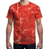 t-shirt printing delicious Bacon 3d digital printing of mens t-shirt