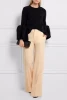 Tailored Fluid Wool-crepe Wide-leg Pants Manufacture Wholesale Fashion Women Apparel(TS0078P)