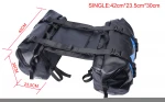 Tarpaulin Waterproof Bike Saddlebags Motorcycle Side Tail Saddle Pannier Bag Black Blue OEM