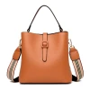 Temperament Handbag 2021 Urban Trend Pure Color Bucket Bag Simple and Elegant Ladies One Shoulder Messenger Bag
