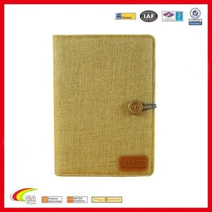 The Worlds First Power Notebook, Office Supplies Vintage Style A5 Portable Customized Notebook with Power Bank