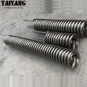 Titanium immersed coil type heat exchanger