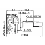 TO-065A48	OUTER CV JOINT 25X56X26