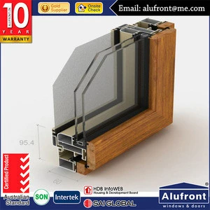 Top Quality Europe Designed Aluminum And Wood Clad Windows Doors Series