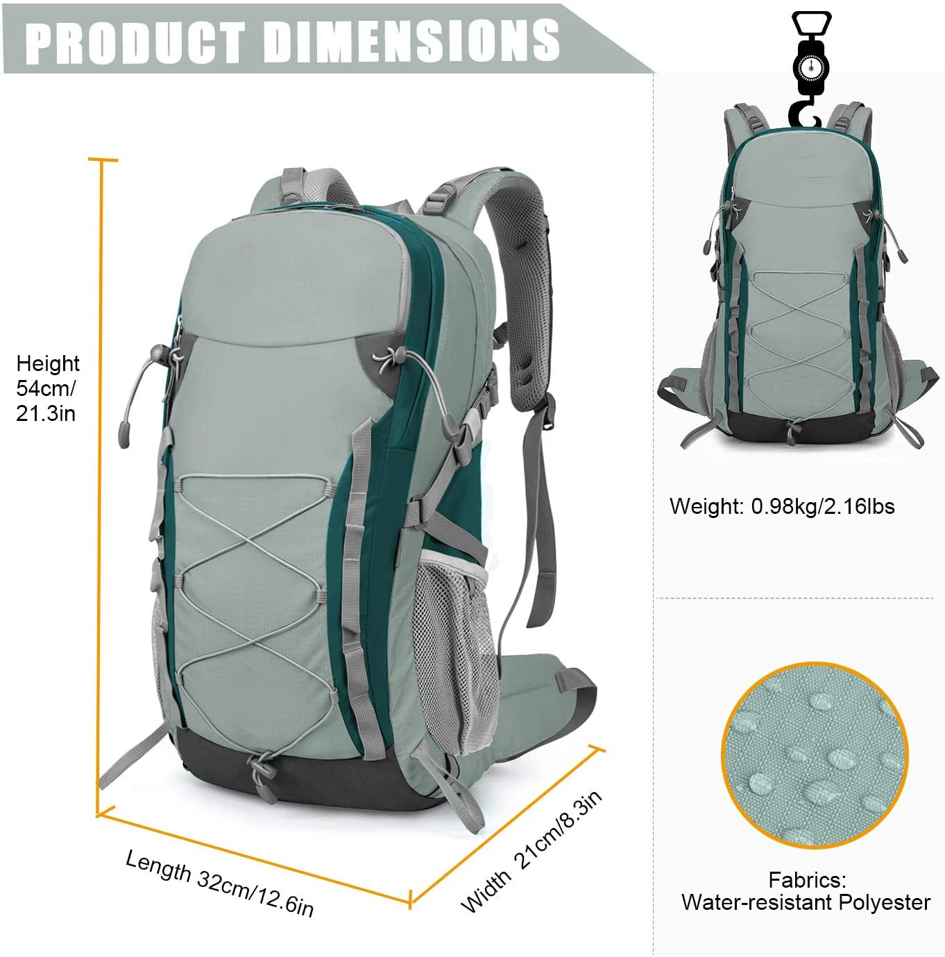 top selling Travel Waterproof Backpack Outdoors Hiking Camping Pack Gym Mountaineering Bag with rain cover