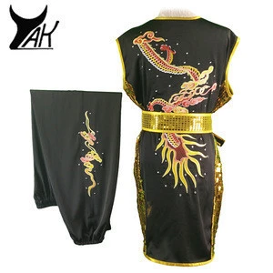 Traditional Chinese hand-embroidered martial arts clothing with Phoenix