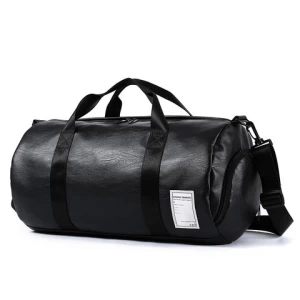 Travel Bag Duffel Bag with Shoe Compartment  Sport Gym Travel Waterproof Black Customized