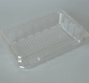 tray type and accept custom order plastic blister salad packaging box