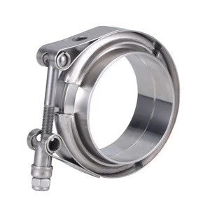 turbo hose clamp quick release stainless steel v band clamp with male and famale flanges