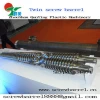 twin bimetallic conical screw and barrel & plastic twin screw extruder machine spare parts