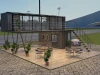 two-story Pop-up container coffee restaurant bar cafe Kiosk,Booth Use steel prefabricated houses