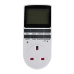 UK 12/24 Hour LCD Digital Electronic Plug-in Programmable Timer Switch Socket AU/EU/UK