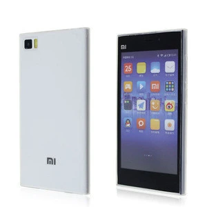 ultra thin tpu back cover phone accessories for xiaomi mi3 case