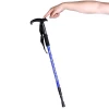 ultralight carbon fiber folding foldable nordic trekking poles hiking running poles walking stick with custom logo