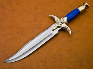 Unique Design Stainless steel blade knife with beautiful Pewter bolster/ Hunting knife/ Antique knife