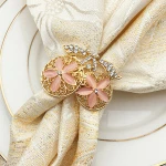unique design table napkin ring beautiful napkin buckles luxury wedding napkin ring