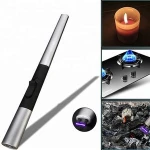 USB rechargeable metal candle bbq cigar torch lighter,custom windproof electronic gas stove cook kitchen charcoal lighter