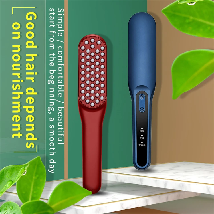 USB Rechargeable Smart Scalp Massager Electric Hair Comb Brush Head Electric Massage Comb