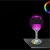 Import USB rechargeable touch sensor dimmer atmosphere bedside lamp Led wine glass RGB color night light from China