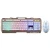 Import USB Wired  Ergonomic LED Rainbow Color Backlight One handed Mechanical Gaming Keyboard Combo Mouse Set For PC from China