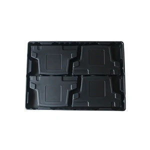 Vacuum forming Molding Custom Permanently Conductive HIPS  Plastic Tray for electronic parts