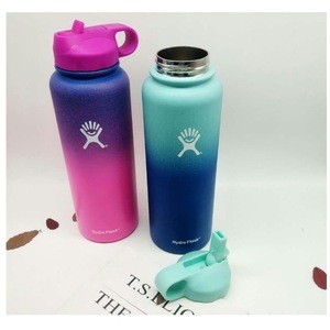 Vacuum insulation gradient color 40oz customized logo stainless steel water bottle