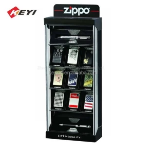 Vape Shop 5 Tier E-cigarette Led Bar Liquor Display Shelf Lighter Countertop Case Clear Acrylic Vape Display Stand
