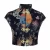 Import Vintage mandarin collar frog closure cheongsam style brocade hollow carved design crop top sexy women t shirt from China