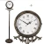 Import Vintage Quartz Double Side Metal Floor Clock Grandfather from China
