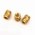 VMT Injection Molded M8 Brass Insert Through Thread Knurled Copper Inserts Nut