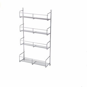 Wall Mount Jars Cabinet Holder Kitchen Spice Rack Organizer Storage