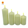 Wangs world festival party  wedding battery operate indoor use 7.5*15.50cm(H) led wax pillar candle led candle flameless