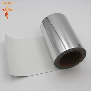 Warranty aluminium foil PET brushed silver and gloden sticker paper