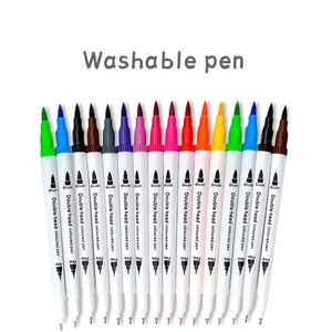 washable pen ,colouring pen for kids Vivid Colors Textile Marker Pen Set Non-toxic Washable Fabric Marker