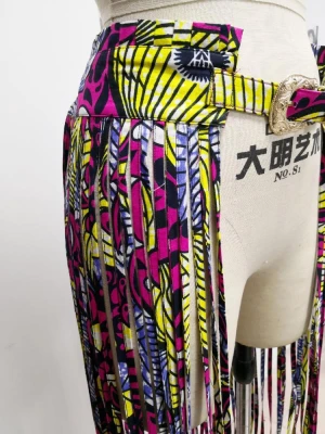 wax print African style fashion belt