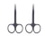 Import WB200-199 Stainless Steel Manicure Black Makeup Eyebrow Scissors from China