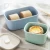 Import wheat straw food storage container with seal pot from China