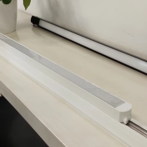 white or black finish linear led track light 40W architectural LED linear track light fixture for shop clothing store