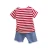 Import Wholesale 2019 Summer Baby Clothes Cotton Printed Stripe Short Sleeve Boy Clothing Set Kids Clothing Set from China