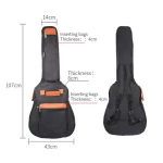 Wholesale  41inch  Waterproof Guitar Bag Folk Guitar Bag Case Guitar Backpack